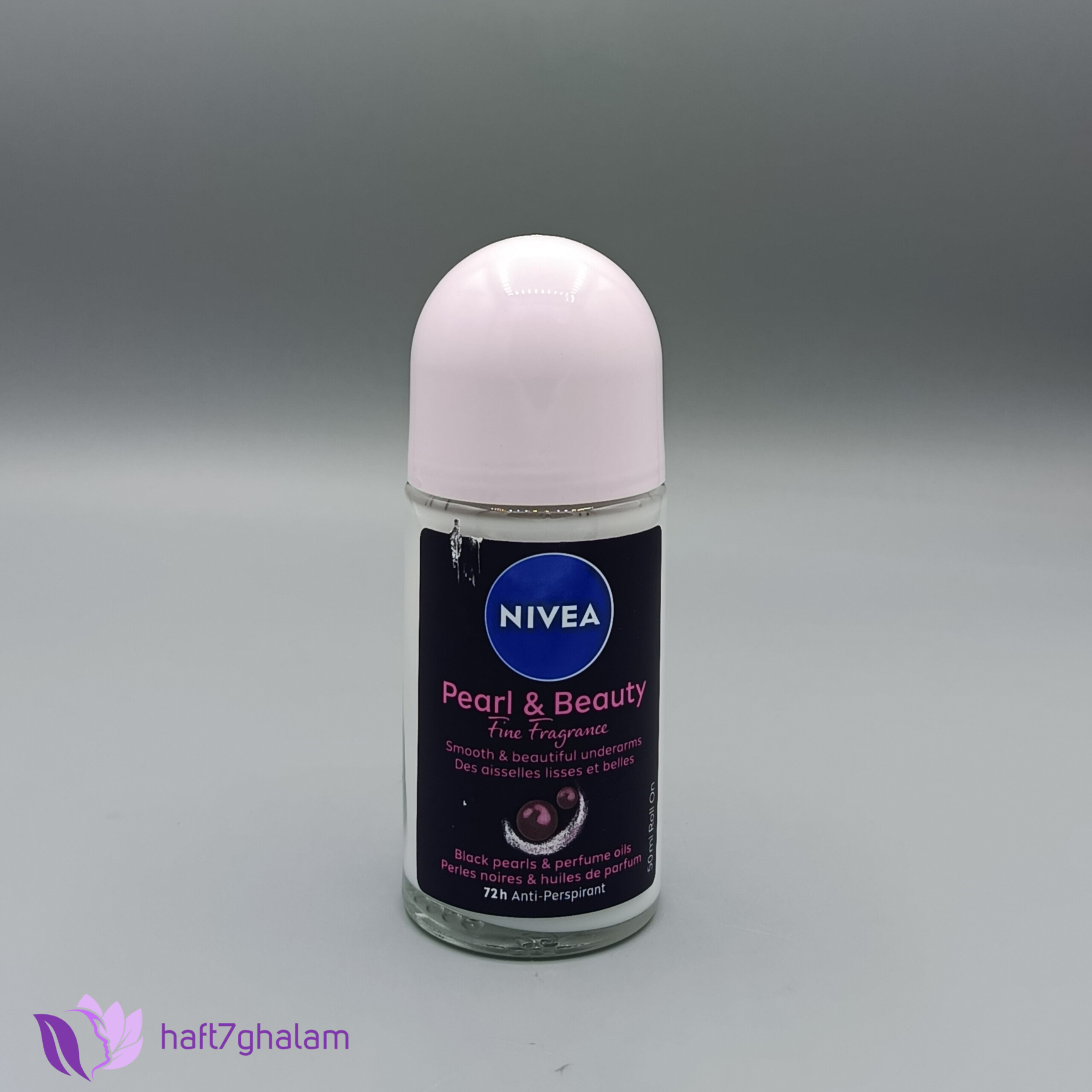 مام رول ضد تعریق نیوآ Pearl & Beauty مدل مروارید مشکی – ۷۲ ساعته