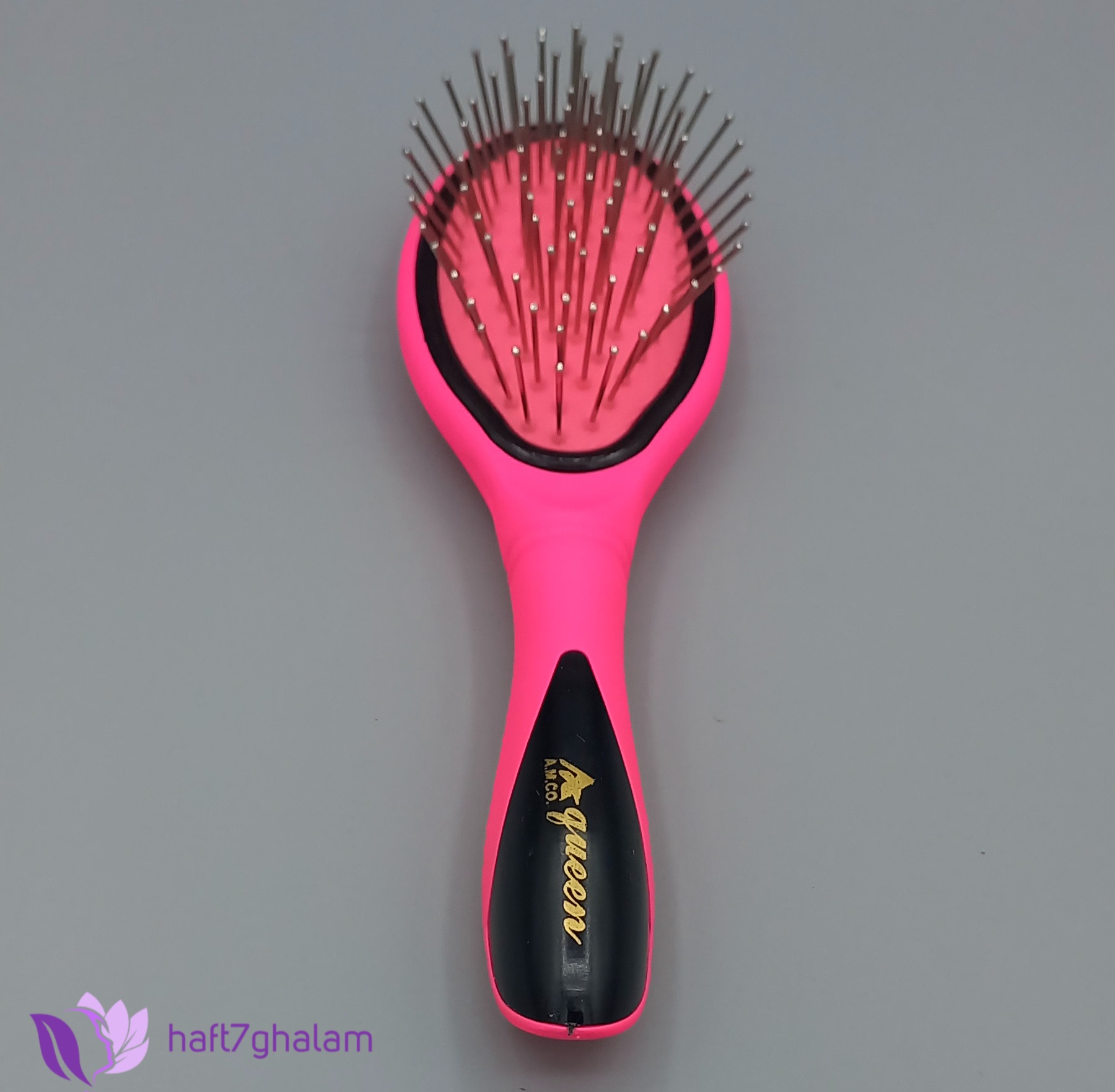 برس مو کودک کوئین صورتی کد02