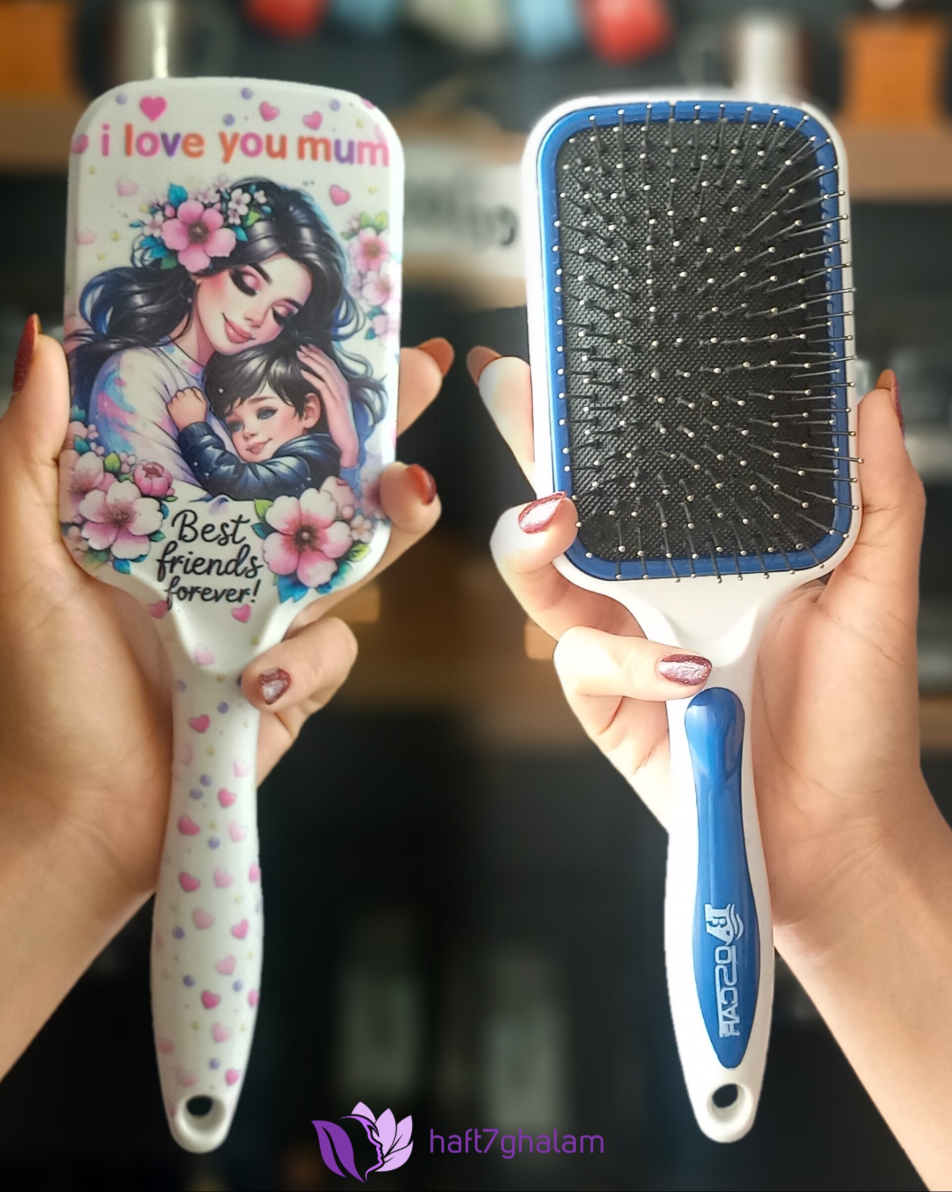 برس مو  اسکار گرافیکی مدل best friends for ever