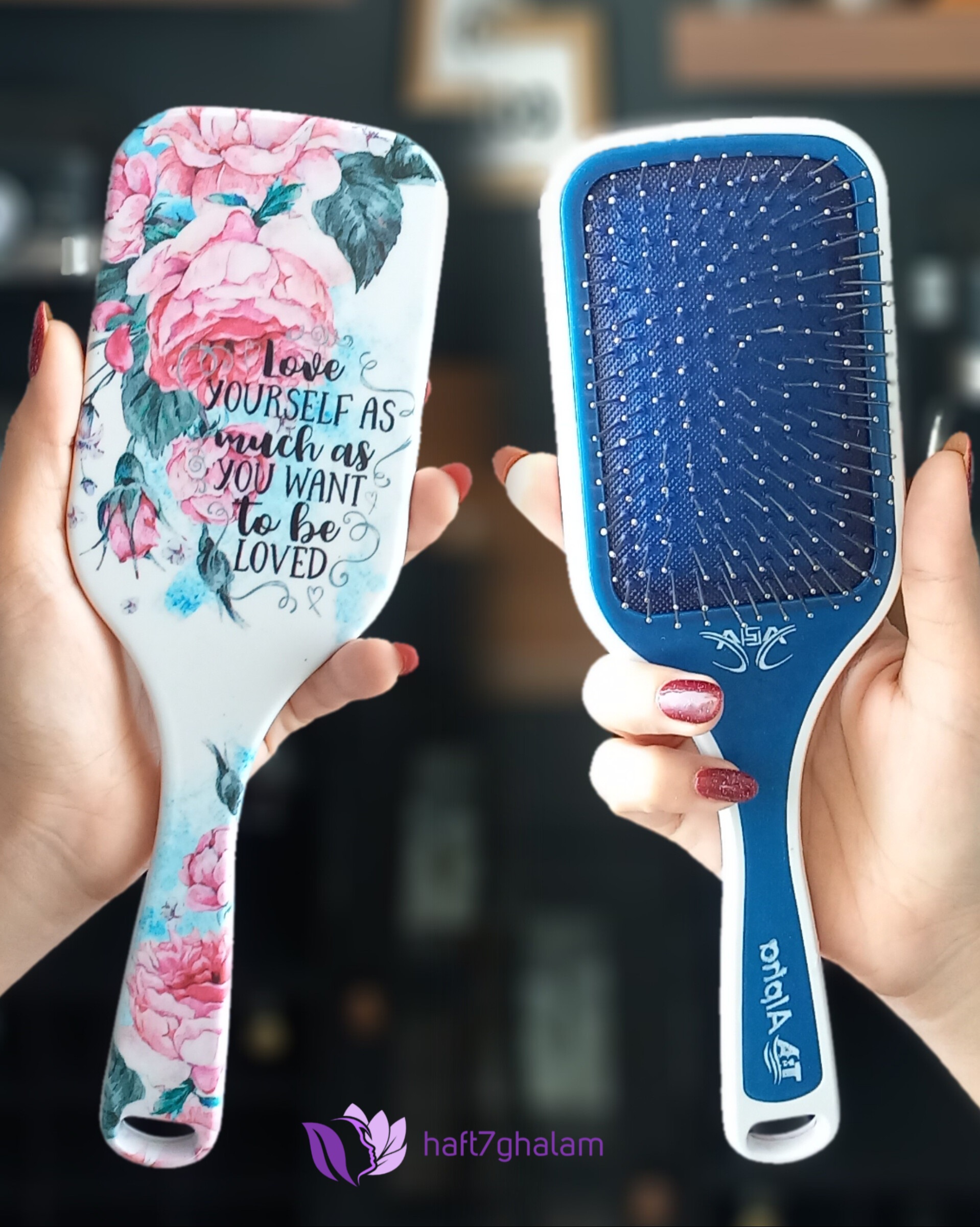 برس مو  آلفا گرافیکی مدلlove yourself