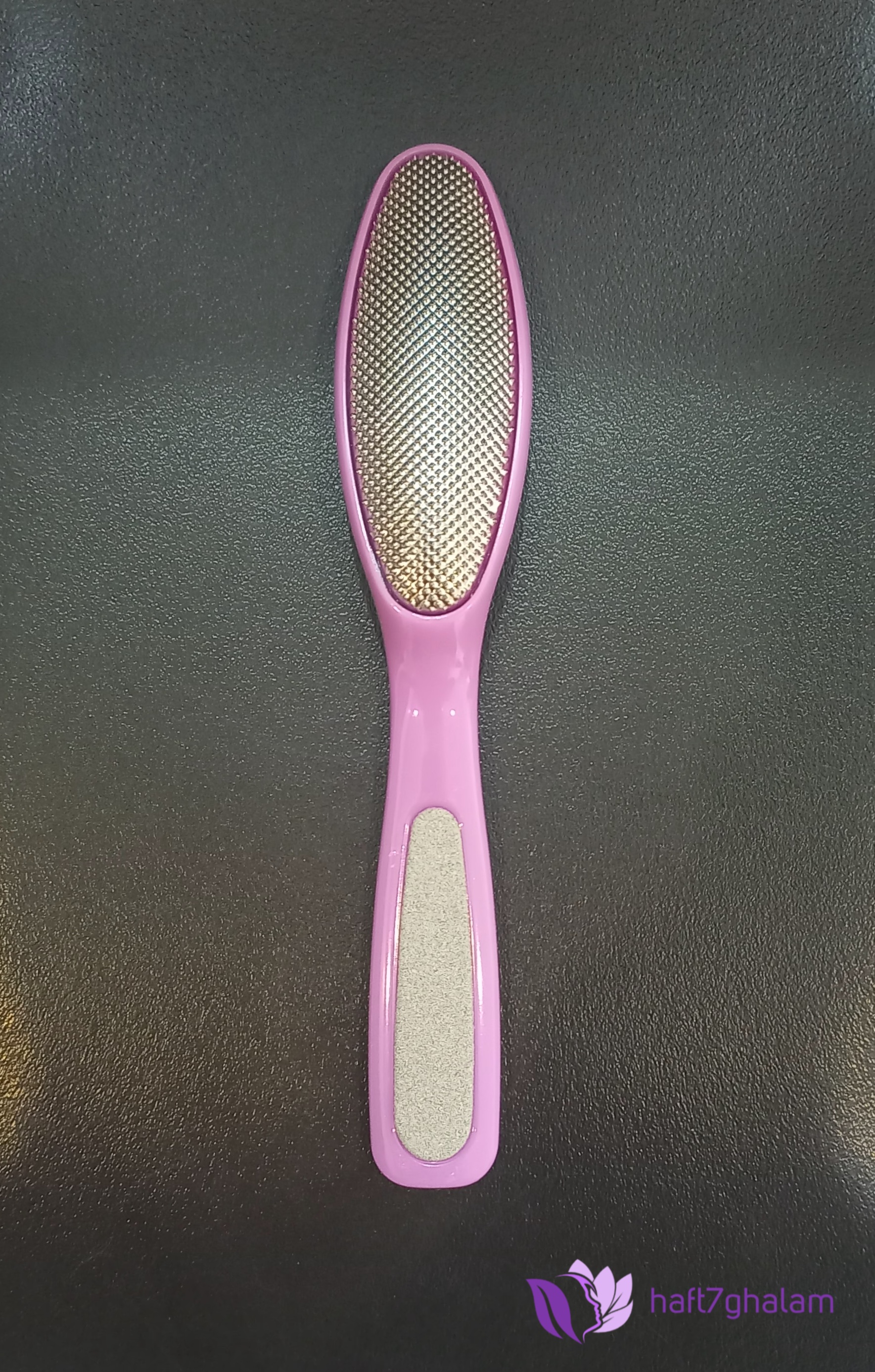 رنده و سوهان کف پا بیضی رنگ بنفش