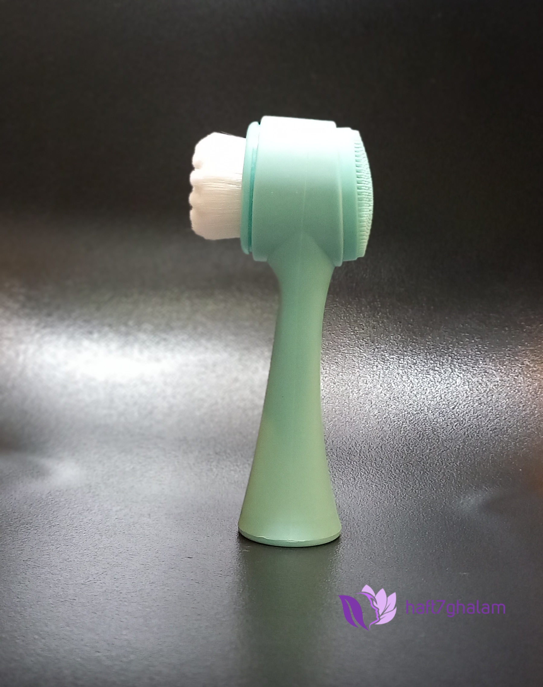 فیس براش دستی رنگ سبز آبی