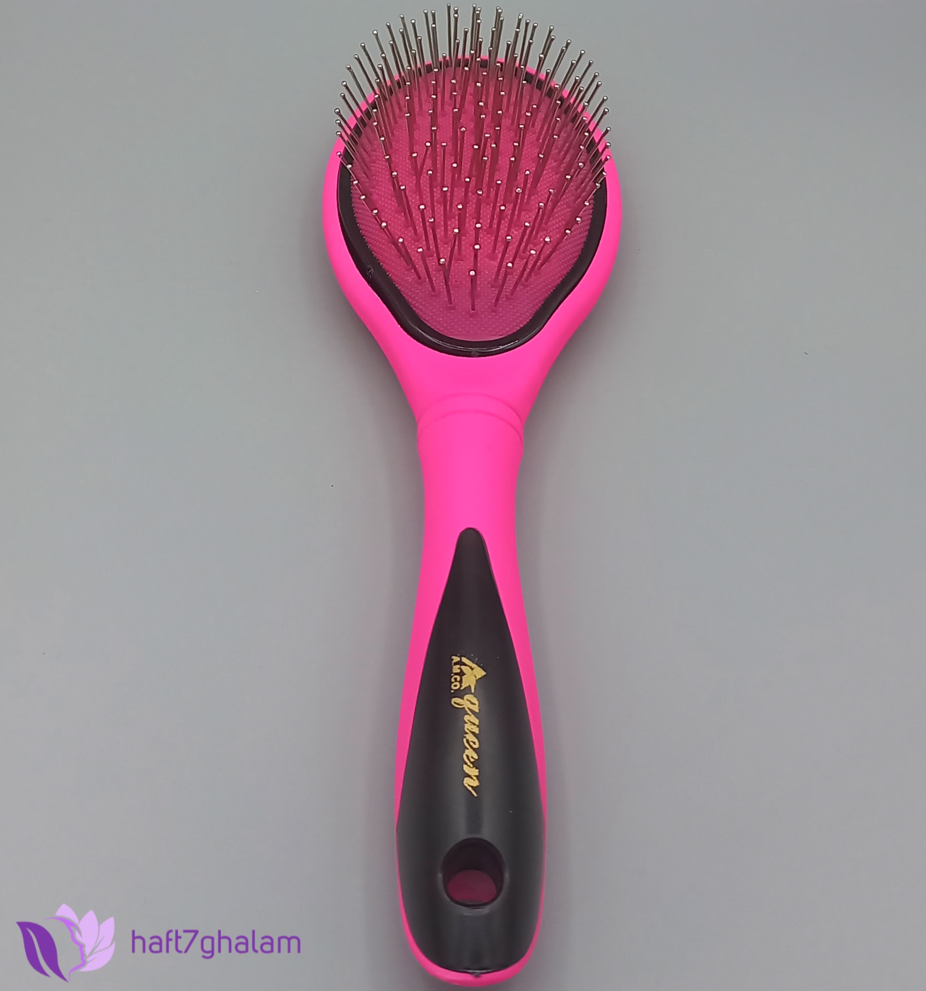 برس مو کوئین رنگ صورتی کد۰۱