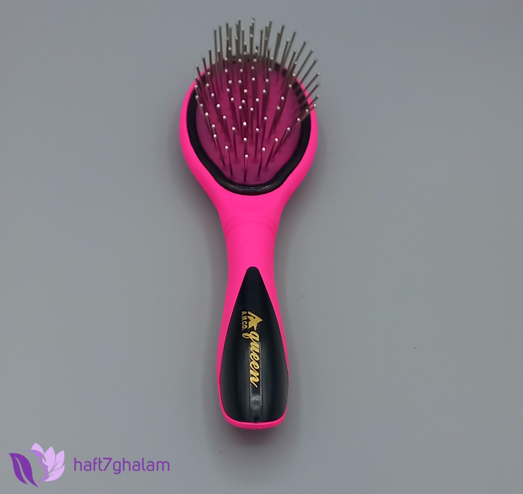 برس مو کودک کوئین صورتی کد01