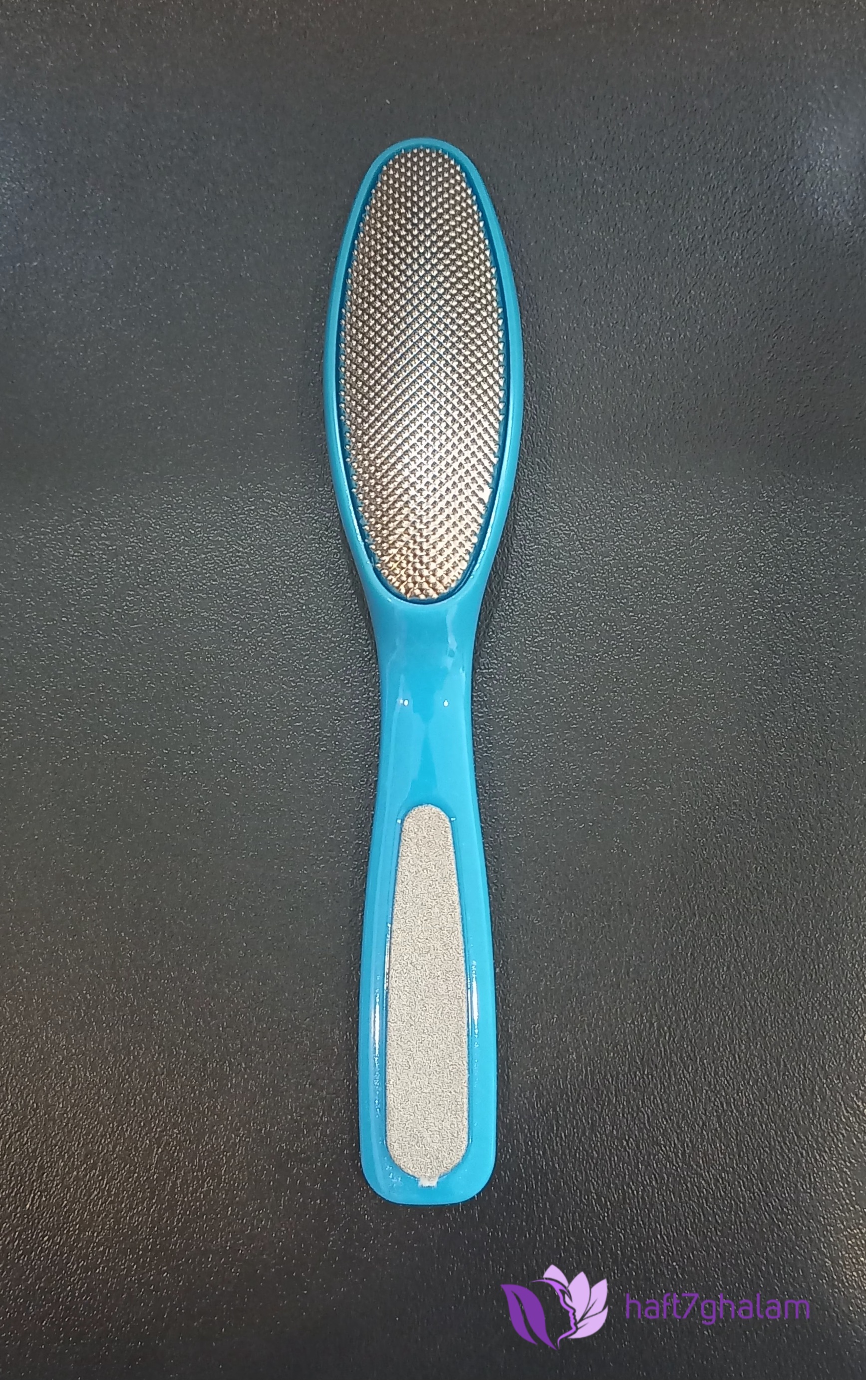 رنده و سوهان کف پا بیضی رنگ آبی