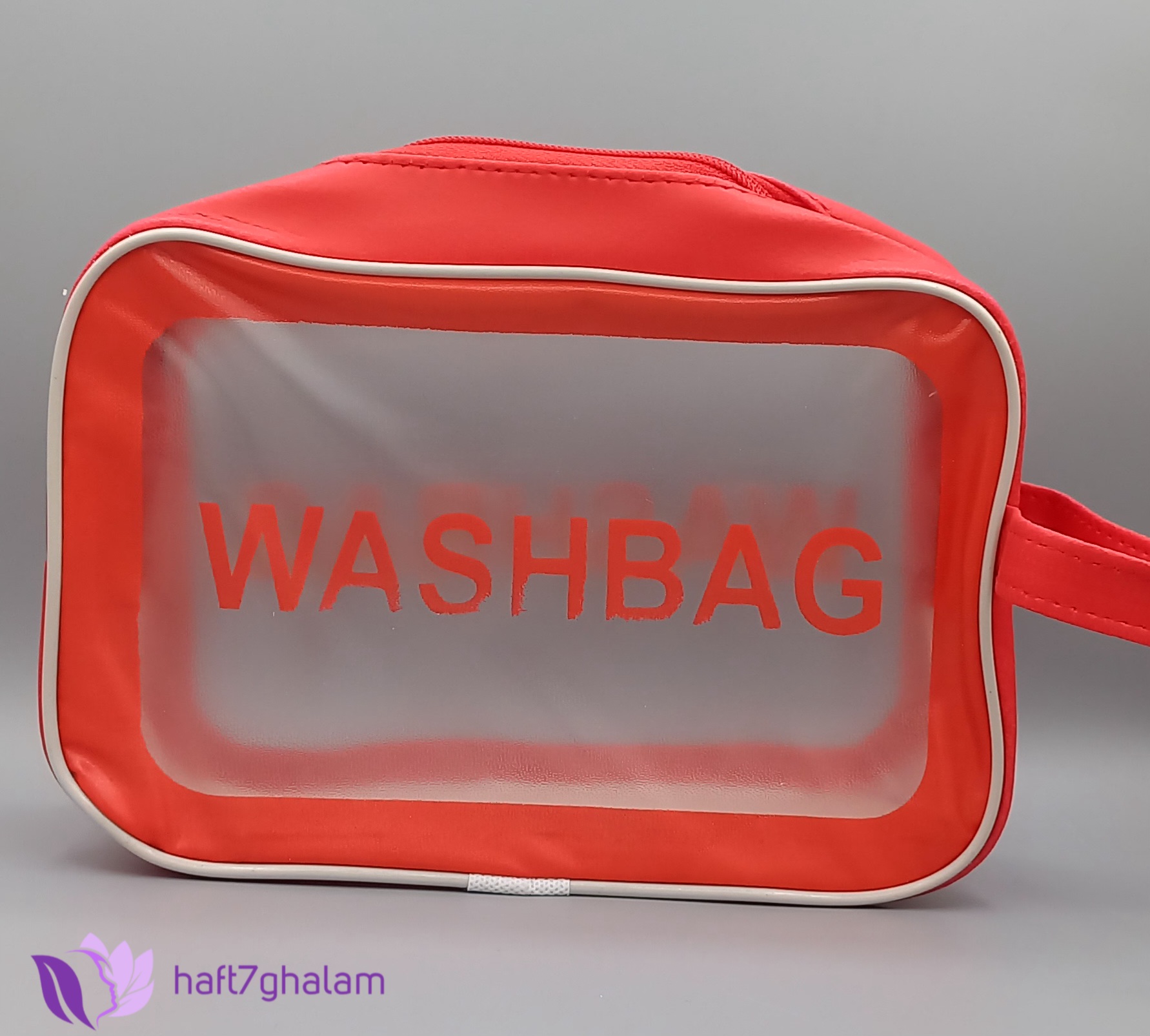 کیف آرایشی مدل واشبگ سایز متوسط قرمز
